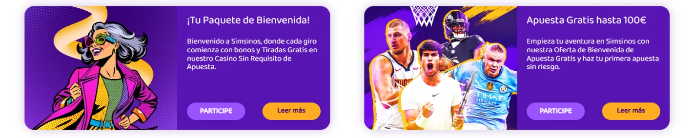 simsinos casino promociones
